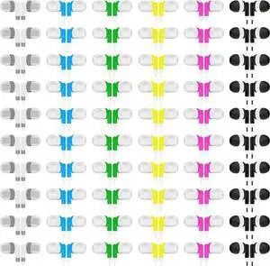Earbuds Bulk Kids Classroom Headphones, Multi Color, 60 Pack | For School Travel or Home Use Earbuds Bulk Kids Classroom Headphones, Multi Color, 60 Pack | For School Travel or Home Use