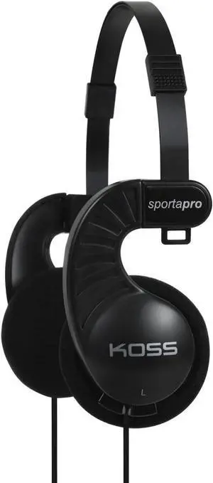 Sporta Pro On-Ear Headphones, Black, Retro 90s Style, Wired Plug | Unique Folding Design, 3.5mm Jack Sporta Pro On-Ear Headphones, Black, Retro 90s Style, Wired Plug | Unique Folding Design, 3.5mm Jack