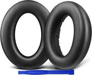 Replacement Earpads for Sennheiser Accentum/Accentum Plus Wireless Headphones, Ear Pads Cushions with Soft Protein Leather, High Density Foam - Black Replacement Earpads for Sennheiser Accentum/Accentum Plus Wireless Headphones, Ear Pads Cushions with Soft Protein Leather, High Density Foam - Black