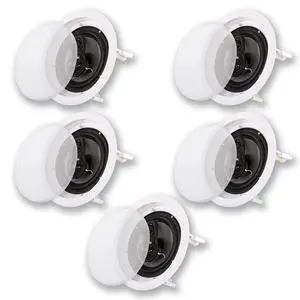 Acoustic Audio CS-IC63 in Ceiling 6.5" Home Theater 5 Speaker Set 3 Way 1500 Watt CS-IC63-5S Acoustic Audio CS-IC63 in Ceiling 6.5" Home Theater 5 Speaker Set 3 Way 1500 Watt CS-IC63-5S