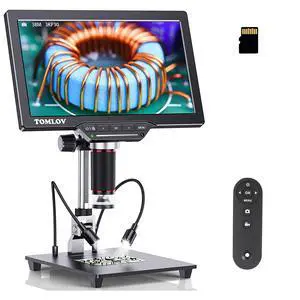 DM202 3K Digital Microscope: 10.1" HDMI LCD Microscope, 38MP Coin Microscopes Magnifier Camera with Screen for Entire Coins, Micro Soldering Microscopes, TV/PC Compatible, DIY Grid Line, 16GB DM202 3K Digital Microscope: 10.1" HDMI LCD Microscope, 38MP Coin Microscopes Magnifier Camera with Screen for Entire Coins, Micro Soldering Microscopes, TV/PC Compatible, DIY Grid Line, 16GB