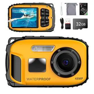 Underwater Floating Digital Camera 48MP HD Bare-Body Waterproof Camera, No Case Needed for Underwater Fun & Childhood Memories (Orange) Underwater Floating Digital Camera 48MP HD Bare-Body Waterproof Camera, No Case Needed for Underwater Fun & Childhood Memories (Orange)