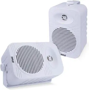 Indoor Outdoor Speakers Pair - 300 Watt Dual Waterproof 4 2-Way Full Range Speaker System w/ 1/2 High Compliance Polymer Tweeter - In-Home, Boat, Marine, Deck, Patio, Poolside (White) Indoor Outdoor Speakers Pair - 300 Watt Dual Waterproof 4 2-Way Full Range Speaker System w/ 1/2 High Compliance Polymer Tweeter - In-Home, Boat, Marine, Deck, Patio, Poolside (White)