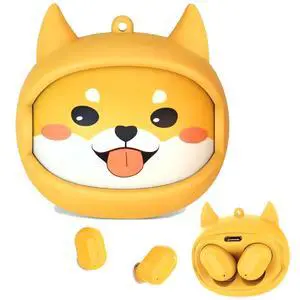 Kids Wireless Earbuds with Rotating Chaging Case Dog Wireless Bluetooth Earbuds for Kids, Kid Ear Buds with Mic, 88dB Safe Volume, Earphones Earpods in-Ear for Android iOS Cell Phone Laptop Kids Wireless Earbuds with Rotating Chaging Case Dog Wireless Bluetooth Earbuds for Kids, Kid Ear Buds with Mic, 88dB Safe Volume, Earphones Earpods in-Ear for Android iOS Cell Phone Laptop