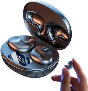 M52 Sleep Earbuds with Power Display, Mini Invisible Earbuds for Side Sleepers, Wireless Headphones Bluetooth 5.3, 58H Battery, Ultra-Thin Comfort, HD Mic, Vision Beam Sound,Black M52 Sleep Earbuds with Power Display, Mini Invisible Earbuds for Side Sleepers, Wireless Headphones Bluetooth 5.3, 58H Battery, Ultra-Thin Comfort, HD Mic, Vision Beam Sound,Black