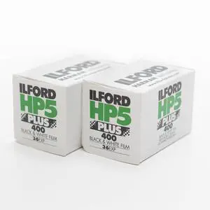 HP5 Plus Black and White Printing Film 35mm ISO 400 36 Poses 2-Pack HP5 Plus Black and White Printing Film 35mm ISO 400 36 Poses 2-Pack