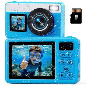 D70 Underwater Camera, 10FT Waterproof Digital Camera for Pool & Beach, 4K 48MP Teens Underwater Cam with Dual Screens, Autofocus, 18X Zoom, Floating Camera for Boys Girls Blue(16GB) D70 Underwater Camera, 10FT Waterproof Digital Camera for Pool & Beach, 4K 48MP Teens Underwater Cam with Dual Screens, Autofocus, 18X Zoom, Floating Camera for Boys Girls Blue(16GB)