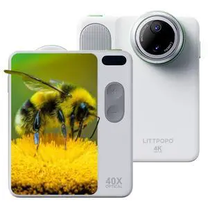 MicroCam-X1 4K Digital Camera, 12MP BSI CMOS Sensor, 400X Microscope, 4K Video, Autofocus, 3.5" LCD | Compact Kids Camera for STEM Learning | Point & Shoot, Portable, Travel, Ideal Gift | 128GB MicroCam-X1 4K Digital Camera, 12MP BSI CMOS Sensor, 400X Microscope, 4K Video, Autofocus, 3.5" LCD | Compact Kids Camera for STEM Learning | Point & Shoot, Portable, Travel, Ideal Gift | 128GB
