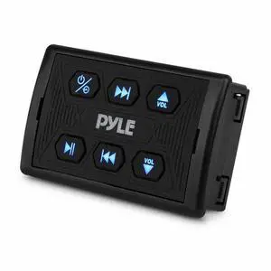 Marine Bluetooth Receiver and Audio Controller Kit, Wireless Bluetooth Adapter for Stereo with IPX6 Mic, AUX/USB Input, Audio Transmitter and Receiver for Boats, UTVs, and ATVs, 3.8x2.2x1.9 Marine Bluetooth Receiver and Audio Controller Kit, Wireless Bluetooth Adapter for Stereo with IPX6 Mic, AUX/USB Input, Audio Transmitter and Receiver for Boats, UTVs, and ATVs, 3.8x2.2x1.9