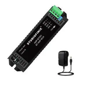 STUODIOFINIX 2-Channel Mini 5.1 Bluetooth Amplifier for Passive Speakers with TWS,AUX,Replacement Part,Suitable for Wall/Ceiling/Bookshelf Speakers STUODIOFINIX 2-Channel Mini 5.1 Bluetooth Amplifier for Passive Speakers with TWS,AUX,Replacement Part,Suitable for Wall/Ceiling/Bookshelf Speakers
