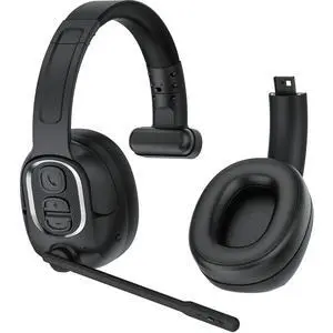 Trucker Bluetooth Headset with Flexible Boom Mic for Work | Trucker Headset with Single & Dual Ear, 35Hrs Battery Life, Clear Mic Wireless Headset for Truck Driver, Office & Remote Work Trucker Bluetooth Headset with Flexible Boom Mic for Work | Trucker Headset with Single & Dual Ear, 35Hrs Battery Life, Clear Mic Wireless Headset for Truck Driver, Office & Remote Work