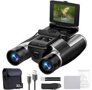 12x32 Digital Binoculars with Camera, 48MP 2.5K Video for Bird Watching 2.4" LCD 12x32 Binoculars Camera 48MP 2.5K Video Recorder for Sports Outdoor Hunting Concerts Includes 32GB Card 12x32 Digital Binoculars with Camera, 48MP 2.5K Video for Bird Watching 2.4" LCD 12x32 Binoculars Camera 48MP 2.5K Video Recorder for Sports Outdoor Hunting Concerts Includes 32GB Card
