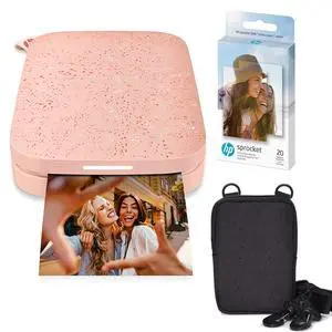 Sprocket Portable 2x3 Instant Photo Printer (Blush Pink) Zink Paper Bundle Sprocket Portable 2x3 Instant Photo Printer (Blush Pink) Zink Paper Bundle