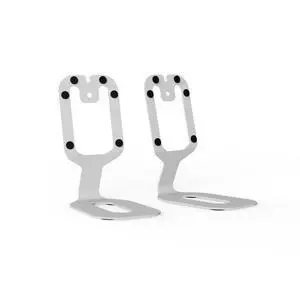 SU2 Rear-Mounted Desktop Speaker Stands for Uki and Ora | Elevated and Angled to Improve Sound | ¼-20 Thread | Holds 3.1 lbs | Pair | White SU2 Rear-Mounted Desktop Speaker Stands for Uki and Ora | Elevated and Angled to Improve Sound | ¼-20 Thread | Holds 3.1 lbs | Pair | White