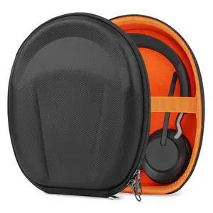 Shield Case Compatible with Jabra Elite 45h, Evolve2 75/65/55/50/30, Replacement Protective Hard Shell Travel Carrying Bag with Cable Storage (Black) Shield Case Compatible with Jabra Elite 45h, Evolve2 75/65/55/50/30, Replacement Protective Hard Shell Travel Carrying Bag with Cable Storage (Black)
