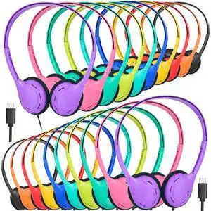 Type C Headphones Bulk for Classroom School Kids 20 Pack,USB C Wired | Headphones for School Compatible with Pad Smartphones for Boys Girls Students Travel Mixed Colors Type C Headphones Bulk for Classroom School Kids 20 Pack,USB C Wired | Headphones for School Compatible with Pad Smartphones for Boys Girls Students Travel Mixed Colors