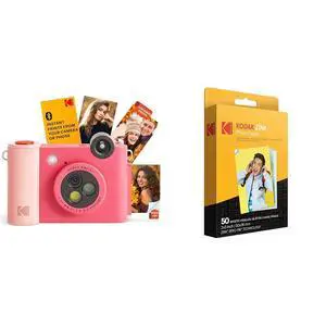 Bundle of Smile+ 2-in-1 Digital Instant Print Camera & Wireless Bluetooth Photo Printer + 2"x3" Premium Photo Paper (50 Sheets) Bundle of Smile+ 2-in-1 Digital Instant Print Camera & Wireless Bluetooth Photo Printer + 2"x3" Premium Photo Paper (50 Sheets)