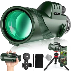 40x60 HD Monocular Telescope for Adults with Smartphone Adapter Tripod Hand Strap, Hand-held Monocular for Adults with BAK4 Prism&FMC Lens for Birdwatching Hiking Concert Travelling 40x60 HD Monocular Telescope for Adults with Smartphone Adapter Tripod Hand Strap, Hand-held Monocular for Adults with BAK4 Prism&FMC Lens for Birdwatching Hiking Concert Travelling