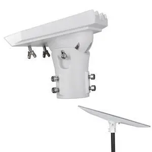 Pipe Adapter Wall Pole Mount for Starlink Standard 4/4X/Gen3,White | Adjustable Pole Mount Adapter Kit for Starlink Standard 4/4X Dish, with Multiple Adjustment Capabilities, Aluminum Alloy Pipe Adapter Wall Pole Mount for Starlink Standard 4/4X/Gen3,White | Adjustable Pole Mount Adapter Kit for Starlink Standard 4/4X Dish, with Multiple Adjustment Capabilities, Aluminum Alloy