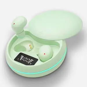 Sleep Earbuds, Bluetooth 5.4 in-Ear Headphones, Peppermint Green | Asymmetric chamber for side sleepers, LED power display, built-in mic, portable charging case Sleep Earbuds, Bluetooth 5.4 in-Ear Headphones, Peppermint Green | Asymmetric chamber for side sleepers, LED power display, built-in mic, portable charging case