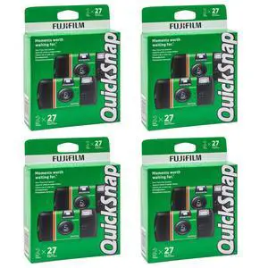 QuickSnap Flash 400 Disposable Camera 8-Pack 27 Exposures Bundle | For Parties, Travel & Everyday Snapshots QuickSnap Flash 400 Disposable Camera 8-Pack 27 Exposures Bundle | For Parties, Travel & Everyday Snapshots