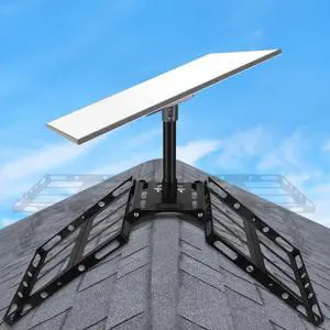 Gen 3 Starlink Roof Mount, Starlink Roof Ridge Mount for Starlink Standard 4/4X/Gen 3, Adjustable Angle Starlink Mounting Kit, No Drilling Required Gen 3 Starlink Roof Mount, Starlink Roof Ridge Mount for Starlink Standard 4/4X/Gen 3, Adjustable Angle Starlink Mounting Kit, No Drilling Required