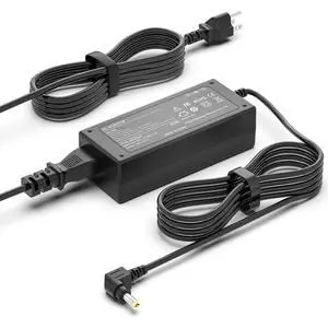 65W 19V 3.42A Monitor Power Supply Adapter 5.5x2.5mm Yellow Tip Replacement Charger, Compatible with hp Monitor Power Cord 27F 25F VH240A 27XW 65W 19V 3.42A Monitor Power Supply Adapter 5.5x2.5mm Yellow Tip Replacement Charger, Compatible with hp Monitor Power Cord 27F 25F VH240A 27XW