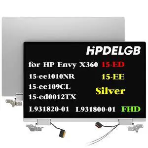Replacement for HP Envy X360 15-ED 15m-ee 15-EE 15m-ee0013dx 15m-ee0023dx 15-EE1010NR 15-EE109CL 15-ed0012TX L93180-001 L93182-001 L93181-001 LCD Screen Digitizer Display Assembly FHD Silver Replacement for HP Envy X360 15-ED 15m-ee 15-EE 15m-ee0013dx 15m-ee0023dx 15-EE1010NR 15-EE109CL 15-ed0012TX L93180-001 L93182-001 L93181-001 LCD Screen Digitizer Display Assembly FHD Silver
