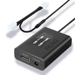 Dash Cam Power Adapter (10-Pin) for Dodge, Jeep, Ram, Chrysler and More, LED Display USB Power Source, Connects to Rearview Mirror, Fuse Protection, Easy to Install, 5V 12V Output, D3-012 Dash Cam Power Adapter (10-Pin) for Dodge, Jeep, Ram, Chrysler and More, LED Display USB Power Source, Connects to Rearview Mirror, Fuse Protection, Easy to Install, 5V 12V Output, D3-012