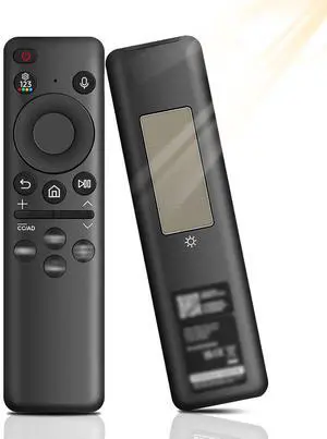 BN59-01432A Solar Voice Remote Ersatz für S-Sung TV Smart, Universal Fernbedienung Bluetooth Ersatz mit USB-C Aufladung kompatibel mit S-Sung TV 2023 QLED Modelle - Schwarz BN59-01432A Solar Voice Remote Ersatz für S-Sung TV Smart, Universal Fernbedienung Bluetooth Ersatz mit USB-C Aufladung kompatibel mit S-Sung TV 2023 QLED Modelle - Schwarz