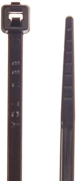 T18L0M4 Standard Cable Tie, 8" Long, 18lb Tensile Strength, PA66, Black (Pack of 1000) T18L0M4 Standard Cable Tie, 8" Long, 18lb Tensile Strength, PA66, Black (Pack of 1000)