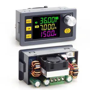 SK150 DC Buck Boost Power Converter 6-36V to 0-36V, 150W Voltage DC Adjustable Power Supply Module with Display SK150 DC Buck Boost Power Converter 6-36V to 0-36V, 150W Voltage DC Adjustable Power Supply Module with Display