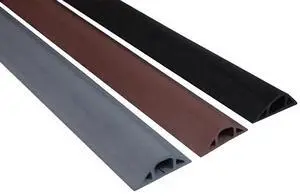 D-22 Rubber Duct Cord Cover 1x5/8 Inch Channel Flexible Wire Protector - 10 Feet (Black) D-22 Rubber Duct Cord Cover 1x5/8 Inch Channel Flexible Wire Protector - 10 Feet (Black)
