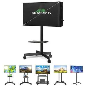 Waterproof Outdoor TV Cover 55-60" ForMobile TV Stand,Heavy 600D | UPF50+ Outdoor tv stand covers for rolling tv stands,heavy rain-proof 600D cover for outside stainproof.only cover,no stand Waterproof Outdoor TV Cover 55-60" ForMobile TV Stand,Heavy 600D | UPF50+ Outdoor tv stand covers for rolling tv stands,heavy rain-proof 600D cover for outside stainproof.only cover,no stand