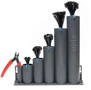 Ready-Zip-Go (tm) Magnetic Base Cable Tie Organizer with 250 Zip Ties and Cutter Ready-Zip-Go (tm) Magnetic Base Cable Tie Organizer with 250 Zip Ties and Cutter