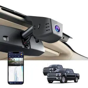 OEM Style Front Dash Cam for Ford F-Series 2018-2026 | Front 4K, 64GB Card, Hidden Design, Plug&Play, Easy Install, Loop Recording, G-Sensor, Free App OEM Style Front Dash Cam for Ford F-Series 2018-2026 | Front 4K, 64GB Card, Hidden Design, Plug&Play, Easy Install, Loop Recording, G-Sensor, Free App