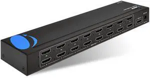 1x16 HDMI Splitter, Professional HDMI Powered for Full HD 1080P & 3D | 16 Ports Professional HDMI Powered for Full HD 1080P & 3D Support - Adapter Included. Compatible with Xbox, PS4, Apply TV 1x16 HDMI Splitter, Professional HDMI Powered for Full HD 1080P & 3D | 16 Ports Professional HDMI Powered for Full HD 1080P & 3D Support - Adapter Included. Compatible with Xbox, PS4, Apply TV