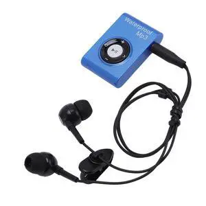 IPX8 Water Proof MP3 Player for Swimming, 8GB Underwater Music Player with Lossless Sound, Secure Clip & Water Proof Headphones for Diving, Surfing, Running, Skiing (Blue) IPX8 Water Proof MP3 Player for Swimming, 8GB Underwater Music Player with Lossless Sound, Secure Clip & Water Proof Headphones for Diving, Surfing, Running, Skiing (Blue)