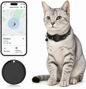 Pet Tracker,GPS Collar for Cats (Android Only) Smart tag,Waterproof Compatible with Google Find My,No Monthly Fee,Advanced Tracking Solution Smart Collar for Pet Safety Ideal Small Large Cats (Black) Pet Tracker,GPS Collar for Cats (Android Only) Smart tag,Waterproof Compatible with Google Find My,No Monthly Fee,Advanced Tracking Solution Smart Collar for Pet Safety Ideal Small Large Cats (Black)