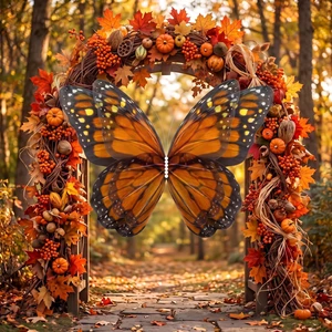 47" Giant Monarch Butterfly Decoration for Día De Los Muertos Large Mariposas Grandes Para Decor, 3D Big Realistic Artificial Fake Butterfly Backdrop, Day of The Dead Party Photo Booth 47" Giant Monarch Butterfly Decoration for Día De Los Muertos Large Mariposas Grandes Para Decor, 3D Big Realistic Artificial Fake Butterfly Backdrop, Day of The Dead Party Photo Booth