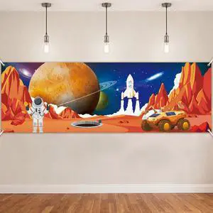 Outer Space Party Decorations 18 x 6 ft Galaxy 2026 Vbs Decorations Astronaut Rocket Backdrop Outer Space Theme Decor for Summer Church Sunday Bible School Classroom Birthday Outer Space Party Decorations 18 x 6 ft Galaxy 2026 Vbs Decorations Astronaut Rocket Backdrop Outer Space Theme Decor for Summer Church Sunday Bible School Classroom Birthday