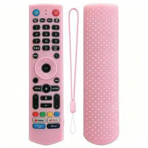 Silicone Remote Case for VSeeBox V3 Pro/V5 Pro/V3 Plus, Glow in Dark Pink | Compatible with V3/V5/V1 Max/Elite/Max Remote Control,Shockproof, Washable, Anti-Slip Cover, with Lanyard Silicone Remote Case for VSeeBox V3 Pro/V5 Pro/V3 Plus, Glow in Dark Pink | Compatible with V3/V5/V1 Max/Elite/Max Remote Control,Shockproof, Washable, Anti-Slip Cover, with Lanyard