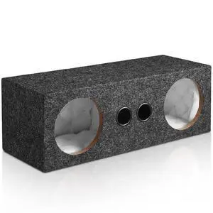 Dual 6.5 Inch Car Audio Subwoofer Enclosure Box for Improves Audio Quality | Dual Sealed Carpet Covered Car Audio Vehicle Subwoofer Enclosure with 2 Slot Port Vent Dual 6.5 Inch Car Audio Subwoofer Enclosure Box for Improves Audio Quality | Dual Sealed Carpet Covered Car Audio Vehicle Subwoofer Enclosure with 2 Slot Port Vent