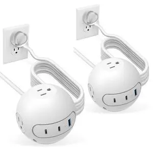 20W USB C Power Strip 15 ft Cord,3 Widely Outlets and 3 USB Ports(2 USB C Port),15 ft Extension Cord,Power Delivery Charging for Dorm Rooms,Home Office,White(2 Pack) 20W USB C Power Strip 15 ft Cord,3 Widely Outlets and 3 USB Ports(2 USB C Port),15 ft Extension Cord,Power Delivery Charging for Dorm Rooms,Home Office,White(2 Pack)