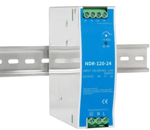 24VDC DIN Rail Power Supply NDR120-24 120W 24v 5a Power Supply Output 24VDC 5A with Dual Output 120vac to 24vdc Power Supply 24VDC DIN Rail Power Supply NDR120-24 120W 24v 5a Power Supply Output 24VDC 5A with Dual Output 120vac to 24vdc Power Supply