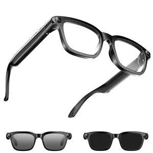 AI Smart Glasses with Camera Video Recording Bluetooth Sunglasses | Anti-Shake Video Recording Photo Capture, AI Voice Assistant Object Recognition, Open-Ear Audio Real-Time Translation AI Smart Glasses with Camera Video Recording Bluetooth Sunglasses | Anti-Shake Video Recording Photo Capture, AI Voice Assistant Object Recognition, Open-Ear Audio Real-Time Translation