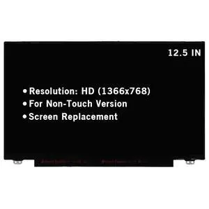 12.5" Screen Replacement for Dell Latitude 12 5290 7280 7290 5280 5288 E7280 E7290 02HY74 2HY74 P28S P28S001 HD 1366x768 30Pin Non-Touch LED LCD Display Screen Panel (Only for Non Touch) 12.5" Screen Replacement for Dell Latitude 12 5290 7280 7290 5280 5288 E7280 E7290 02HY74 2HY74 P28S P28S001 HD 1366x768 30Pin Non-Touch LED LCD Display Screen Panel (Only for Non Touch)