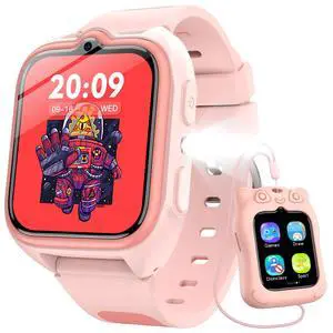 Smart Watch for Kids No APP/Phone Needed, 1.75" Fitness Tracker Watch Pedometer with Video Music/Alarm Clock/Flashlight/IP68 Waterproof/Step Counter/Puzzle Games for Girls Boys Teens 4-12Pink Smart Watch for Kids No APP/Phone Needed, 1.75" Fitness Tracker Watch Pedometer with Video Music/Alarm Clock/Flashlight/IP68 Waterproof/Step Counter/Puzzle Games for Girls Boys Teens 4-12Pink