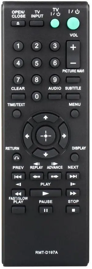 RMT-D197A for Sony DVD Player Remote: Replacement Sony DVD Remote for Sony DVP-SR510H DVP-SR210 DVP-SR210P DVP-SR510 DVP-NS57P DVP-NS710H RMT-D197A for Sony DVD Player Remote: Replacement Sony DVD Remote for Sony DVP-SR510H DVP-SR210 DVP-SR210P DVP-SR510 DVP-NS57P DVP-NS710H