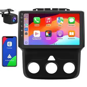 Car Radio for Dodge Ram 1500 2500 3500 2013-2019 CarPlay | 5G WiFi GPS DSP RDS,Upgrade BT 5.0 and 9" HD IPS Display Rearview AM/FM Stereo With Camera Manual AC Car Radio for Dodge Ram 1500 2500 3500 2013-2019 CarPlay | 5G WiFi GPS DSP RDS,Upgrade BT 5.0 and 9" HD IPS Display Rearview AM/FM Stereo With Camera Manual AC